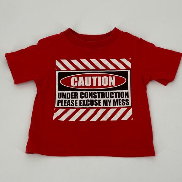 Place Other - Place Caution construction t-shirt 6-9 months